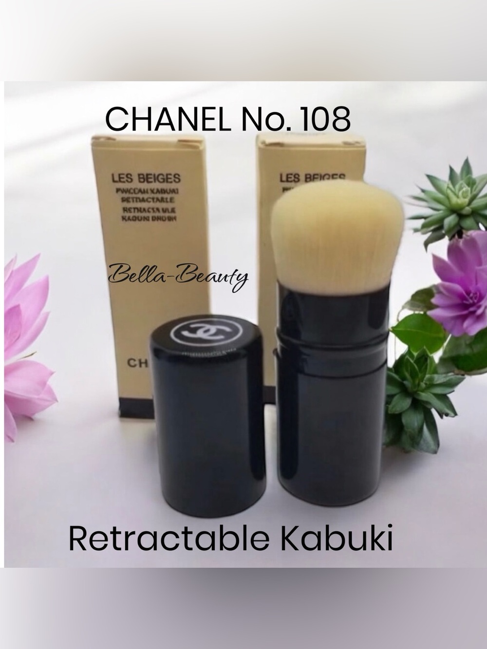 CHANEL No. 108 Les Beiges Retractable Kabuki Brush  ~NEW~